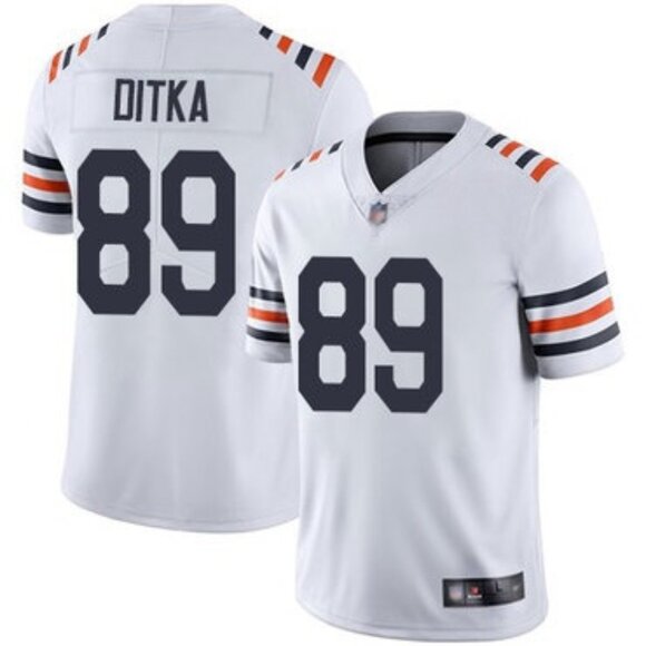 Mens Youths Kids Womens Mike Ditka White Stitched Vapor Jersey